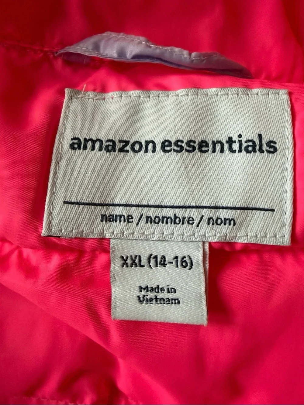 Kids Lightweight Packable Puffer Jacket in Pink Ombré Girls 14-16